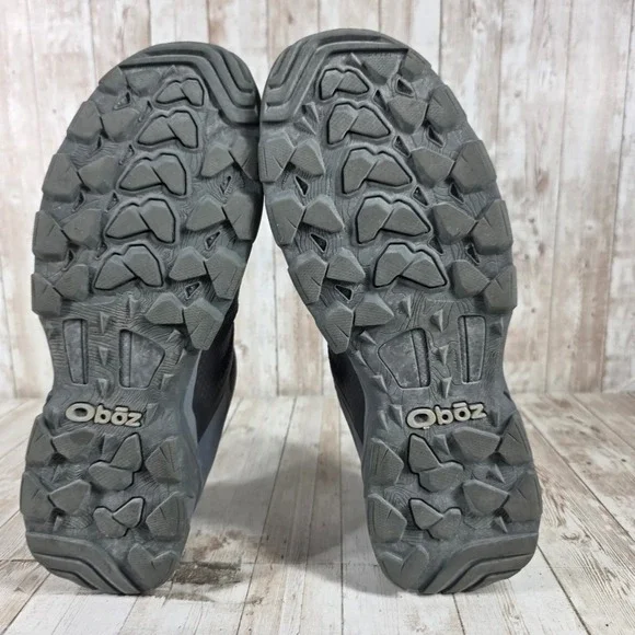 Oboz Mens Dark Gray Trail Hiking Shoes‎ Size 10.5